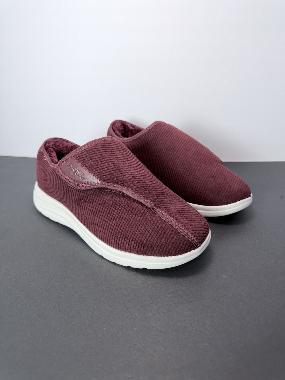 FitVille EasyTop Wings V2 Women's Burgundy Sneakers Size 10 EW Arch Support